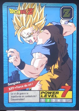carte dragon ball z Carddass Le Grand Combat Part 4 n°577 (hidden prisme) (1996) bandai songoku dbz