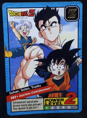 carte dragon ball z Carddass Le Grand Combat Part 4 n°582 (1996) Bandai songohan songoten trunks dbz cardamehdz