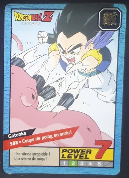 carte dragon ball z Carddass Le Grand Combat Part 4 n°588 (1996) bandai gotenks vs majin bou dbz 