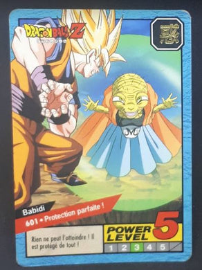 carte dragon ball z Carddass Le Grand Combat Part 4 n°601 (1996) bandai songoku vs babidi dbz