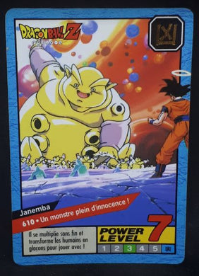 carte dragon ball z Carddass Le Grand Combat Part 4 n°610 (1996) bandai sopngoku vs janemba dbz cardamehdz