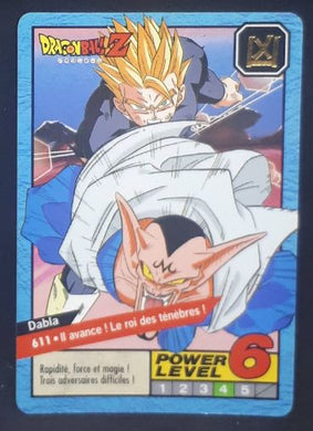 carte dragon ball z Carddass Le Grand Combat Part 4 n°611 (1996) bandai songohan vs dabla dbz 