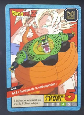 carte dragon ball z Carddass Le Grand Combat Part 4 n°612 (1996) bandai songoku vs cell dbz 