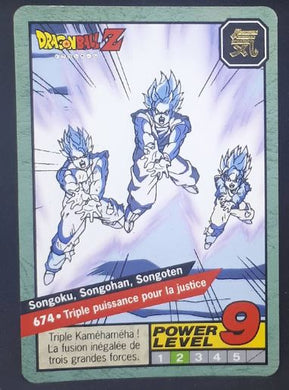 carte dragon ball z Carddass Le Grand Combat Part 6 n°674 (1997) bandai songoku songohan songoten dbz 