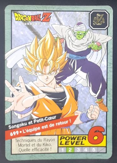 carte dragon ball z Carddass Le Grand Combat Part 6 n°699 (1997) bandai songoku piccolo dbz 