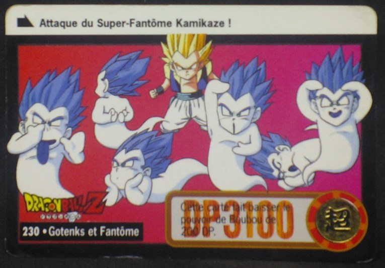 carte dragon ball z Carddass fr Part 22 n°230 (total n°876) (1996) bandai gotenks dbz cardamehdz
