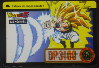 carte dragon ball z Carddass fr Part 22 n°232 (total n°878) (1996) bandai gotenks dbz cardamehdz