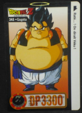 carte dragon ball z Carddass fr Part 22 n°245 (total n°891) (1996) bandai gogeta dbz cardamehdz