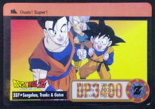 Charger l&#39;image dans la galerie, carte dragon ball z Carddass fr Part 25 n°337 (total n°983) bandai (1997) songohan songoten trunks dbz cardamehdz