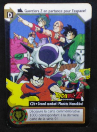 carte dragon ball z Carddass fr Part 25 n°C2b bandai (1997) saga namek dbz cardamehdz