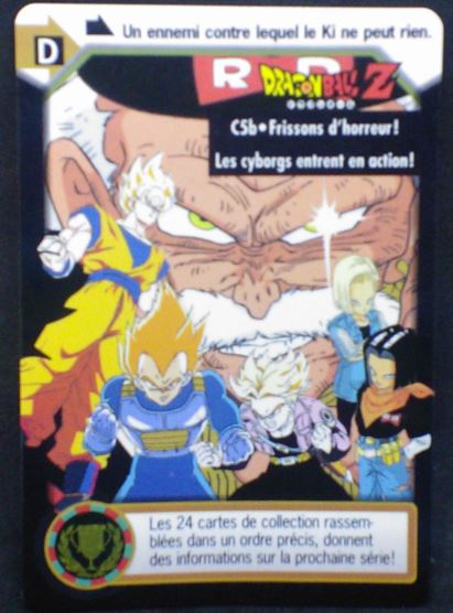 carte dragon ball z Carddass fr Part 25 n°C5b bandai (1997) saga cyborg dbz cardamehdz