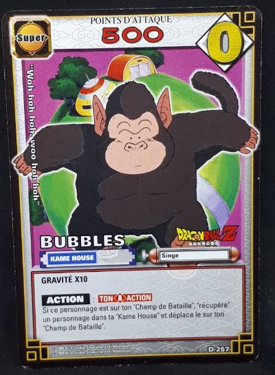 carte dragon ball z Cartes À Jouer Et À Collectionner (JCC) Part 3 n°D-257 (2006) bandai bubbles dbz cardamehdz