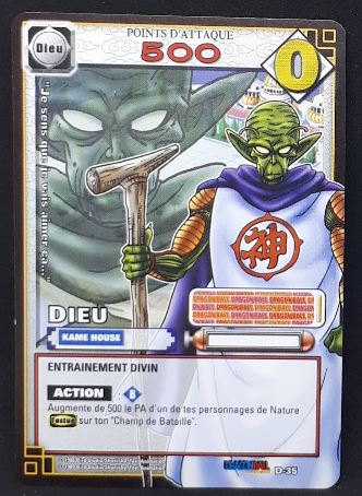 carte dragon ball z Cartes À Jouer Et À Collectionner (JCC) Part 4 n°D-35 (2006) (pouvoir caché main) bandai kami sama dbz