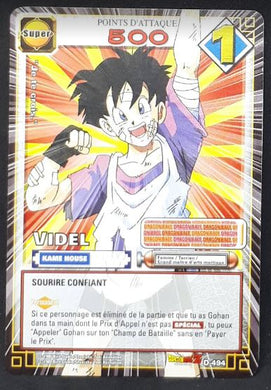 carte dragon ball z Cartes À Jouer Et À Collectionner (JCC) Part 4 n°D-494 (2006) (pouvoir caché monde de kaio) bandai videl dbz 