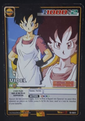 carte dragon ball z Cartes À Jouer Et À Collectionner (JCC) Part 9 n°D-681 (2008) (pouvoir caché monde de kaio) bandai videl dbz cardamehdz