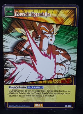 carte dragon ball z Cartes À Jouer Et À Collectionner (JCC) Part 9 n°D-846 (2008) bandai songoku dbz cardamehdz