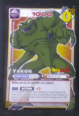 carte dragon ball z Cartes à jouer et à collectionner (JCC) Part 2 D-228 (2006) bandai yakon dbz cardamehdz