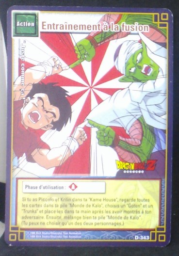 carte dragon ball z Cartes à jouer et à collectionner (JCC) Part 3 D-343 (2006) bandai krilin piccolo dbz cardamehdz