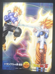 carte dragon ball z Collection Card Gum Part 4 SP n°42 (2006) Ensky mirai trunks vs songoku dbz cardamehdz