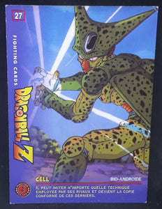 carte dragon ball z Fighting Cards n°27 (1999) panini cell dbz cardamehdz