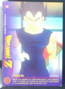 carte dragon ball z Fighting Cards n°48 (1999) Panini vegeta cardamehdz