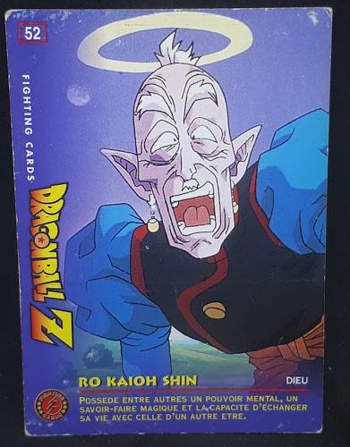 carte dragon ball z Fighting Cards n°52 (1999) panini ro kaioshin dbz cardamehdz