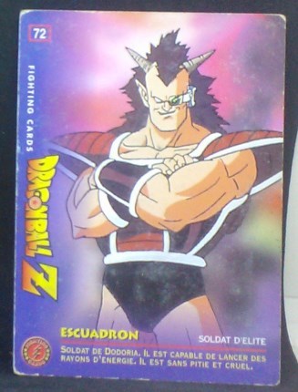 carte dragon ball z Fighting Cards n°72 (1999) Panini soldat de freezer cardamehdz