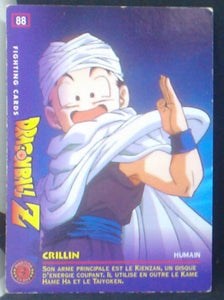carte dragon ball z Fighting Cards n°88 (1999) Panini krilin cardamehdz