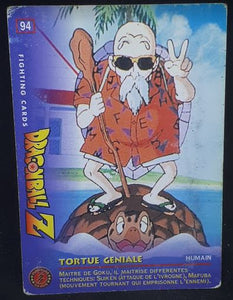 carte dragon ball z Fighting Cards n°94 (1999) panini tortue geniale dbz 