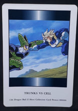 Charger l'image dans la galerie, carte dragon ball z Hero Collection Part 1 n°128 (1993) Amada cell vs mirai trunks dbz cardamehdz