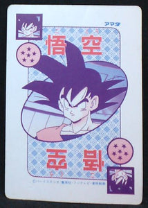 carte dragon ball z PP Card Part 10 n°409 (1990) Amada krilin vegeta songohan dbz 