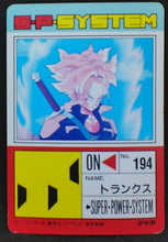 Charger l&#39;image dans la galerie, carte dragon ball z PP Card Part 15 n°656 (1991) Amada mirai trunks dbz