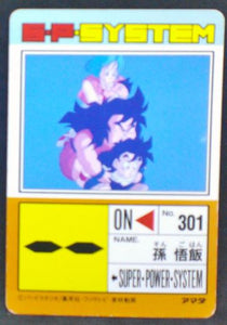 carte dragon ball z PP Card Part 18 n°763 (1992) amada songohan yajirobé bulma trunks dbz