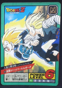 carte dragon ball z Super Battle Part 10 n°435 (1994) vegeta cyborg 18 bandai dbz 