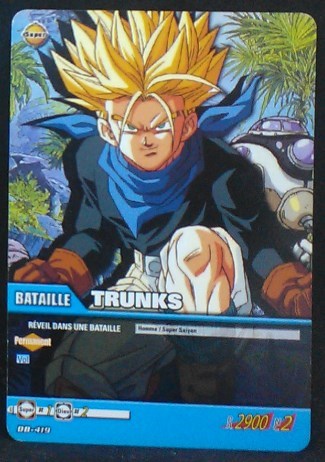 carte dragon ball z Super Cartes À Jouer Et À Collectionner Part 3 n°DB-419 (2009) trunks bandai cardamehdz