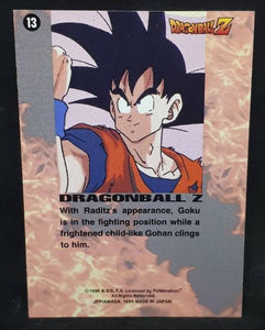 carte dragon ball z Trading card DBZ Part 1 n° 13 (1996) (us) Amada songohan songoku cardamehdz