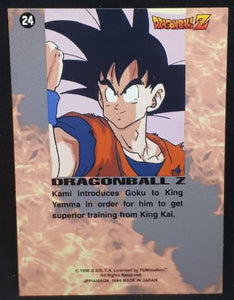 carte dragon ball z Trading card DBZ Part 1 n°24 (1996) (us) Amada kami songoku cardamehdz