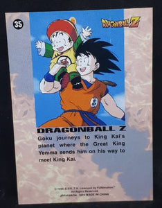 carte dragon ball z Trading card DBZ Part 1 n° 35 (1996) (us) Amada roi enma songoku cardamehdz