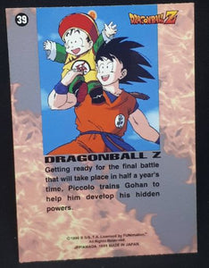 carte dragon ball z Trading card DBZ Part 1 n°39 (1996) (us) Amada piccolo songohan cardamehdz
