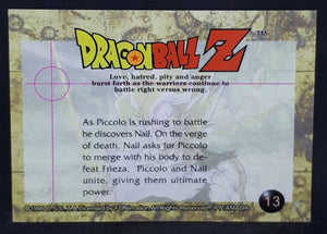 carte dragon ball z Trading card DBZ Part 3 n°13 (1999) (us) Amada piccolo nail cardamehdz