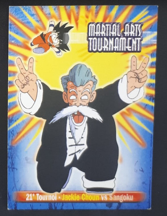 carte dragon ball z anthologie part 1 n°88 (1997) jacky choun vs songoku dbz 