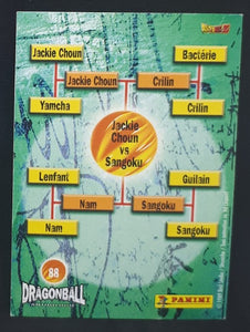 carte dragon ball z anthologie part 1 n°88 (1997) jacky choun vs songoku dbz 