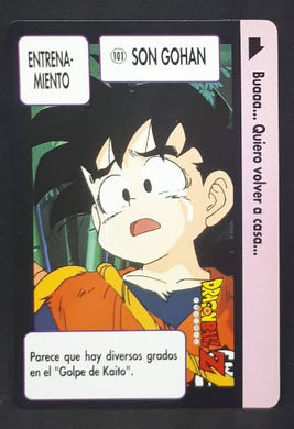 carte dragon ball z carddass espagnol part 3 n°101 (1993) songohan bandai
