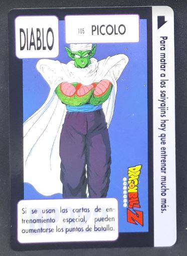 carte dragon ball z carddass espagnol part 3 n°105 (1993) piccolo bandai 