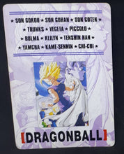 Charger l'image dans la galerie, carte dragon ball z fake des années 90 songohan trunks vegeta songoku dbz cardamehdz verso
