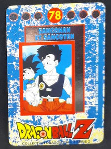 carte dragon ball z française panini serie 2 n°78 songohan songoten dbz 