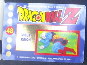 carte dragon ball z française panini serie 3 n°48 vieux kaioshin
