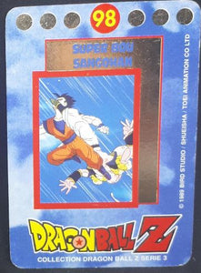 carte dragon ball z française panini serie 3 n°98 majin bou vs songohan dbz