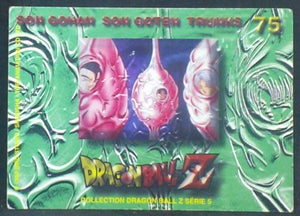 carte dragon ball z française panini serie 5 n°75 songoten trunks songohan