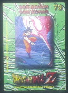 carte dragon ball z française panini serie 5 n°79 songoku songohan verso